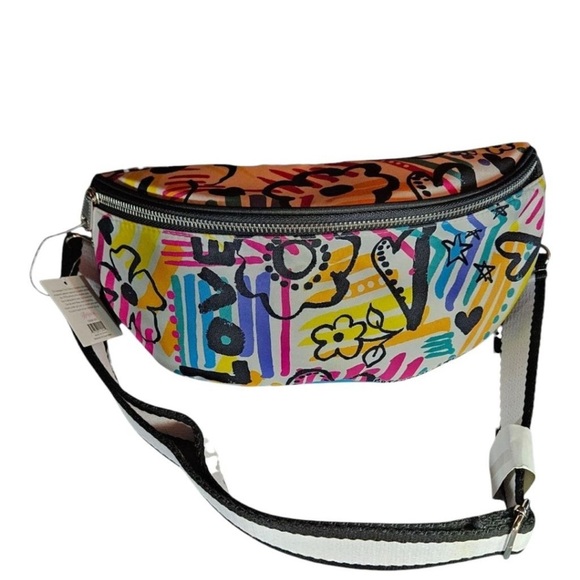 Brighton ❤️ Bags Brighton Graffiti Love Crossbody Belt - NWT - Picture 2 of 5